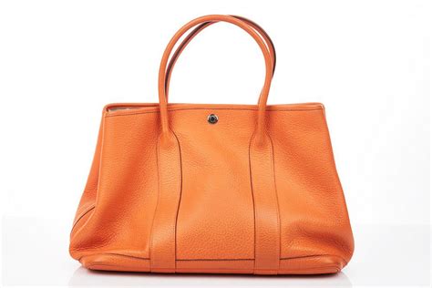 hermes garden party tote orange